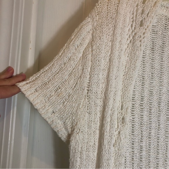 Woolrich Cotton Crochet Short Sleeve Cardigan. Size M - Picture 5 of 8